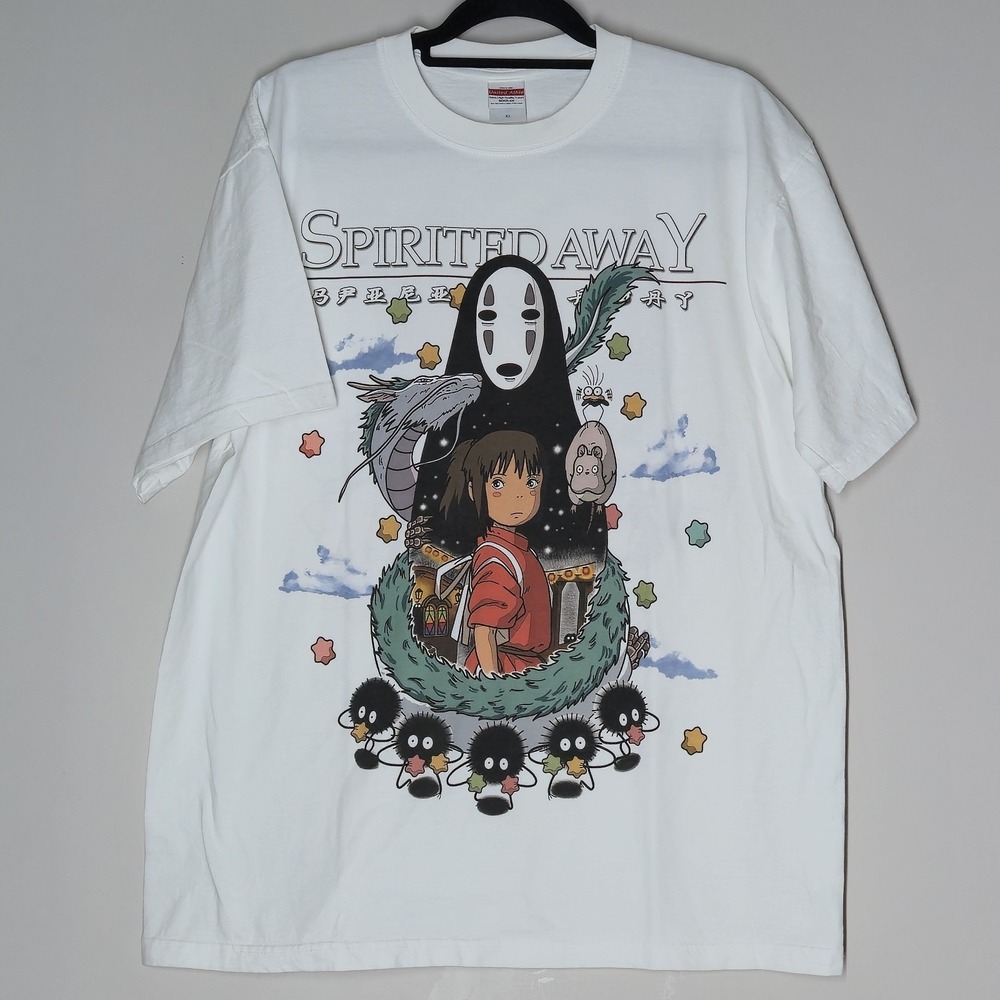 Spirited Away Studio Ghibli United Athle Graphic T Shirt Size XL White